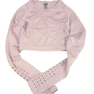 Gymshark Light Pink Cropped Sweatshirt